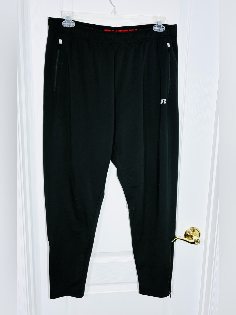 Russell Dri-Power Performance Athletic Track Pants Black Men’s XL